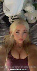 Charlotte Parkes Athletic Body Blonde Influencer Kissing