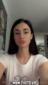 Naya Dickson Horny Teasing Female Caucasian Showing Boobs