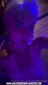 Angel Olsen Slim Body Adult Content Creator Brown Eyes