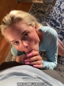 Marley Wynn Influencer Small Ass Pov Blowjob Blonde
