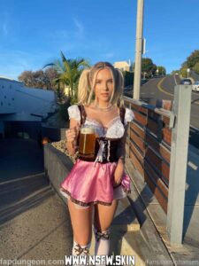 Paige Hansen Blonde Slim Body Influencer Blonde Model Female